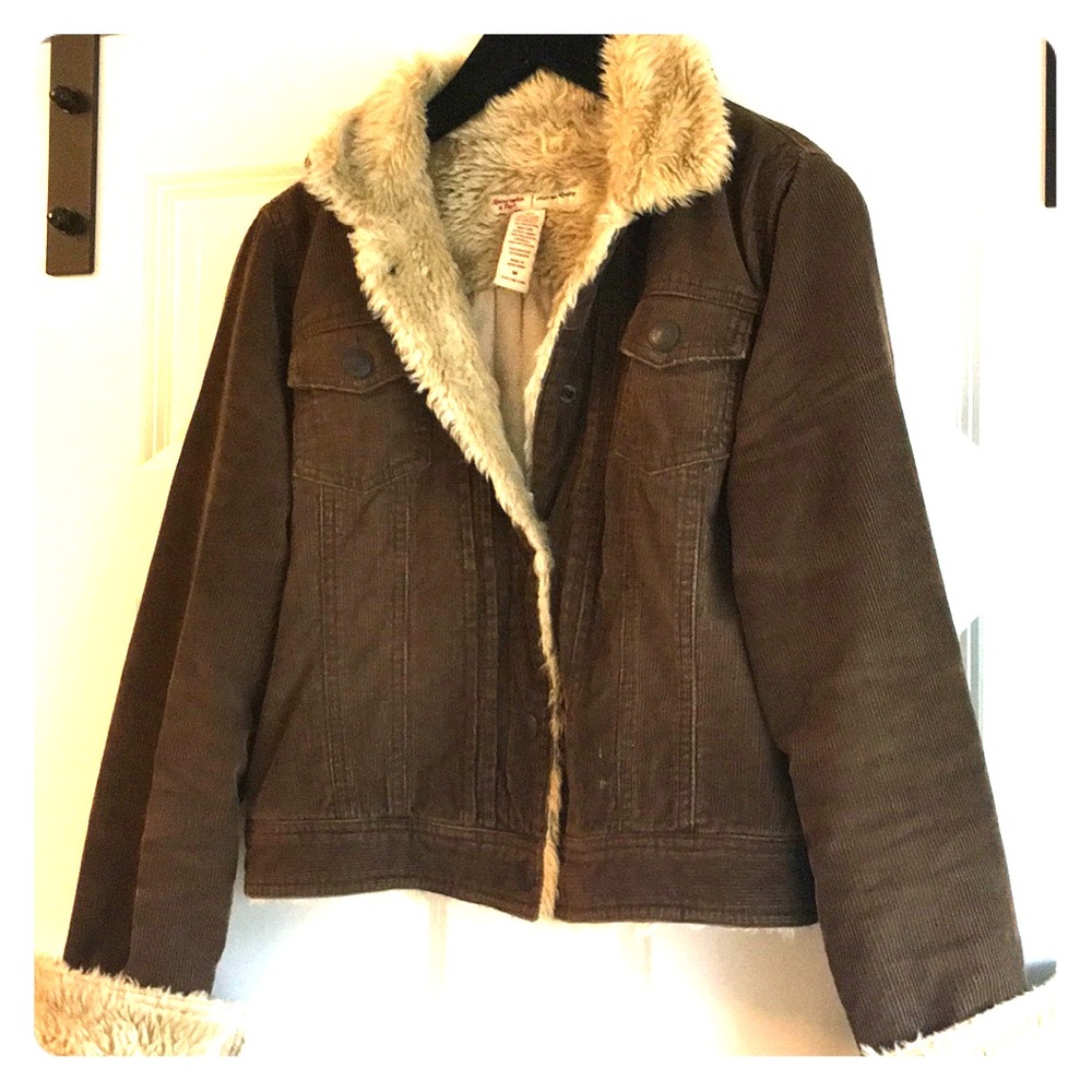 Abercrombie & Fitch cropped corduroy jacket